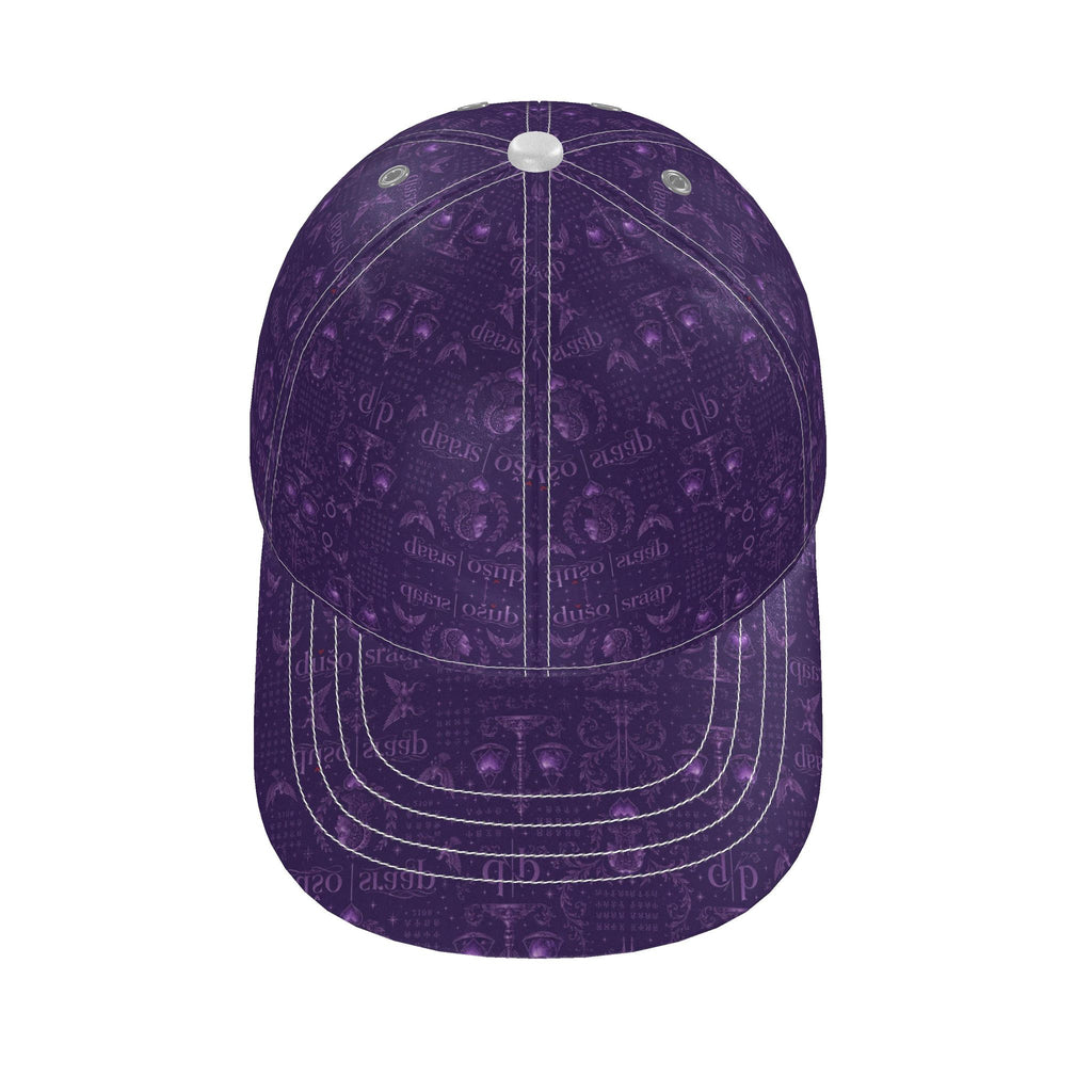 Imperial Veil House Print Silk Satin Cap