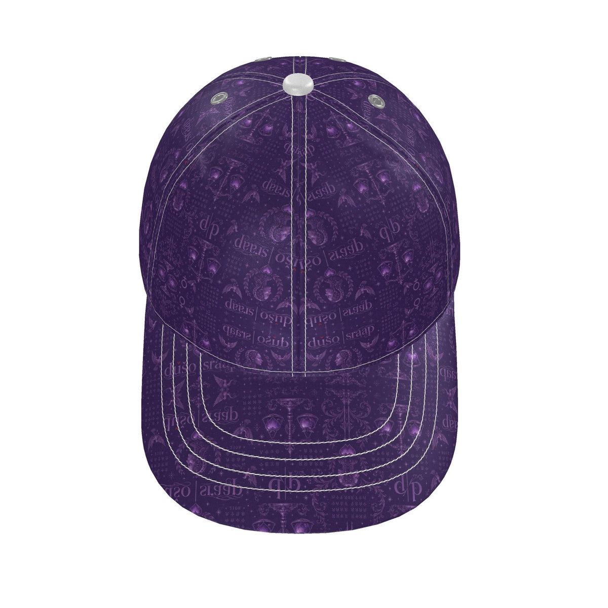 Imperial Veil House Print Silk Satin Cap