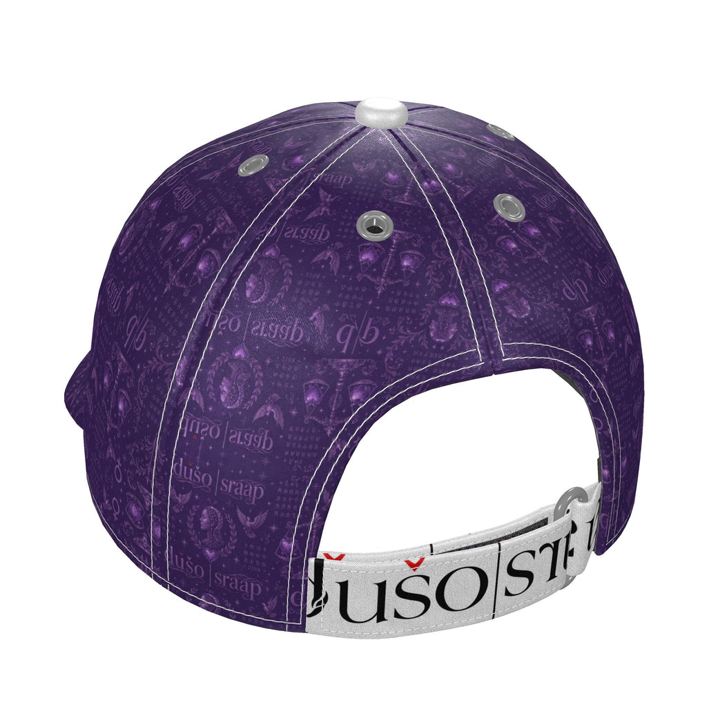 Imperial Veil House Print Silk Satin Cap