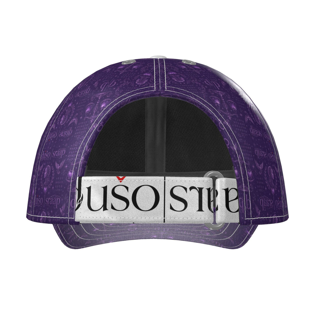 Imperial Veil House Print Silk Satin Cap