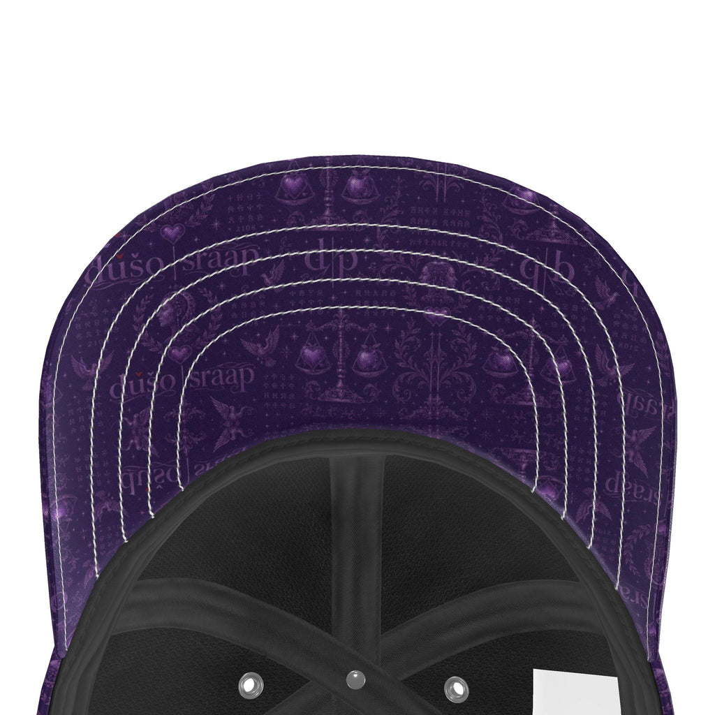 Imperial Veil House Print Silk Satin Cap