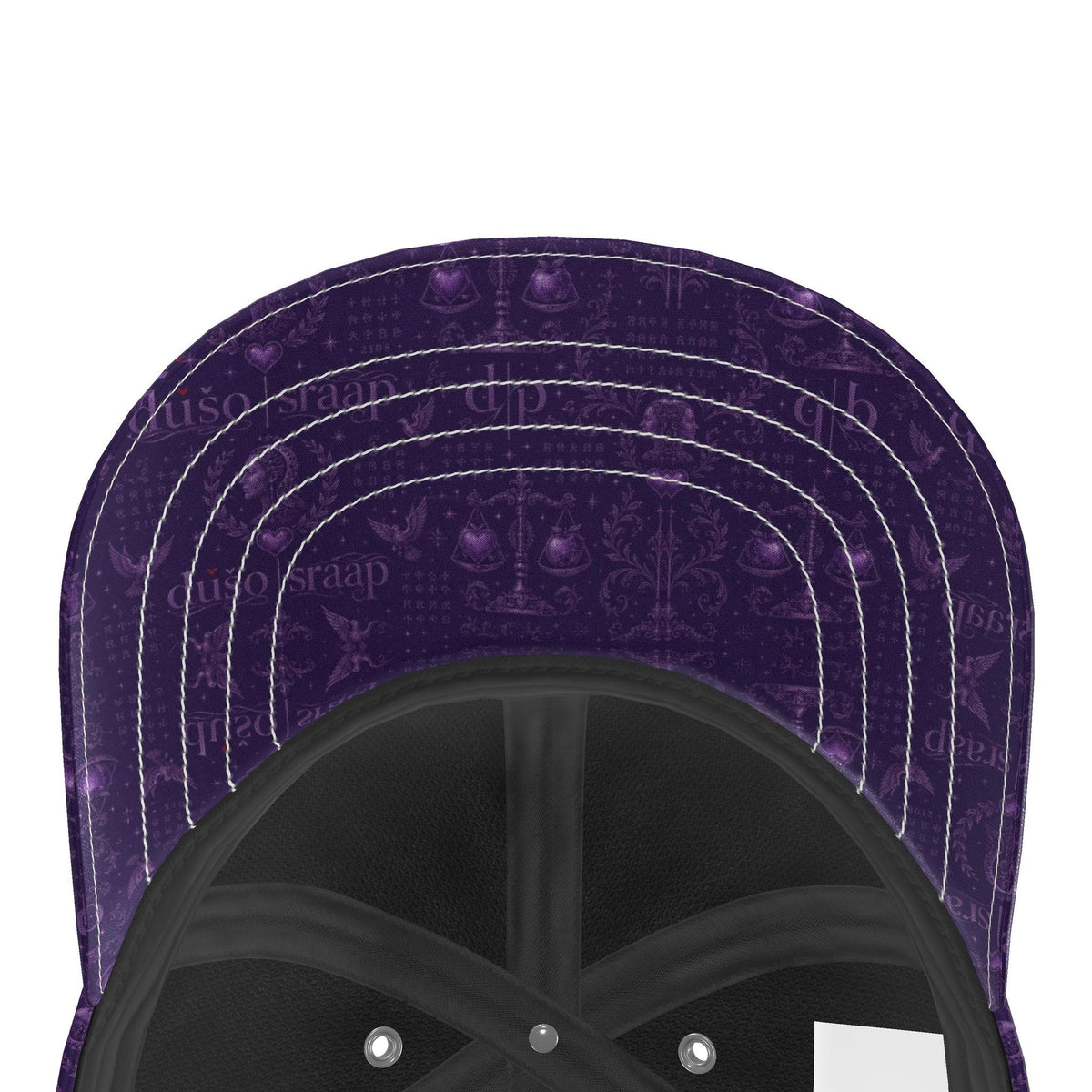 Imperial Veil House Print Silk Satin Cap