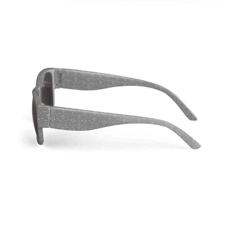 Silver Hush House Print Sunglasses
