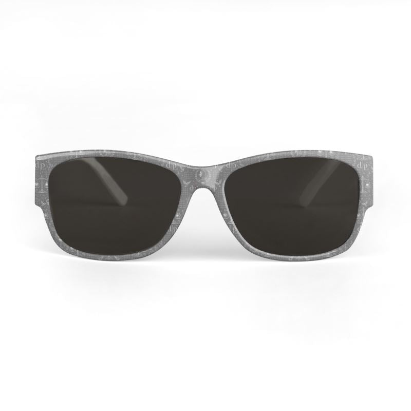Silver Hush House Print Sunglasses