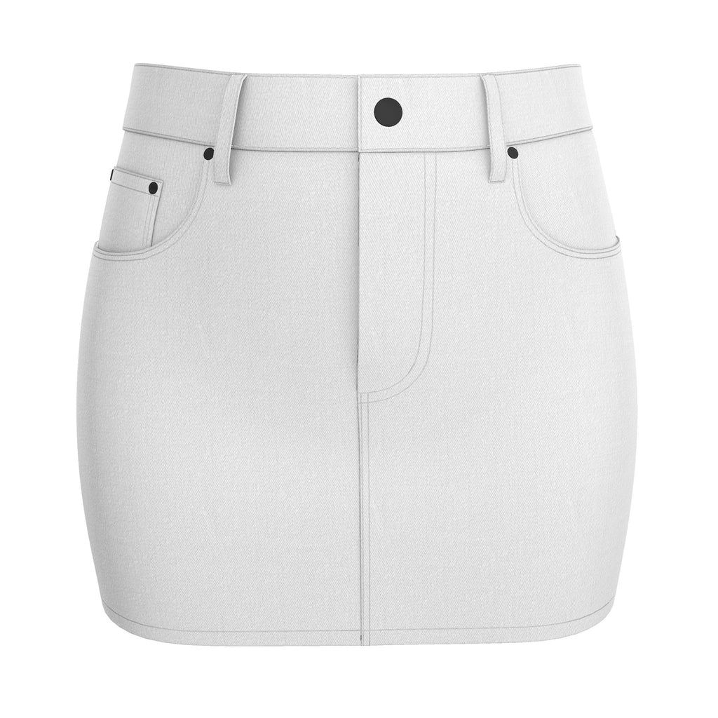 Ivory Absolute Revealed Signature Denim Mini Skirt