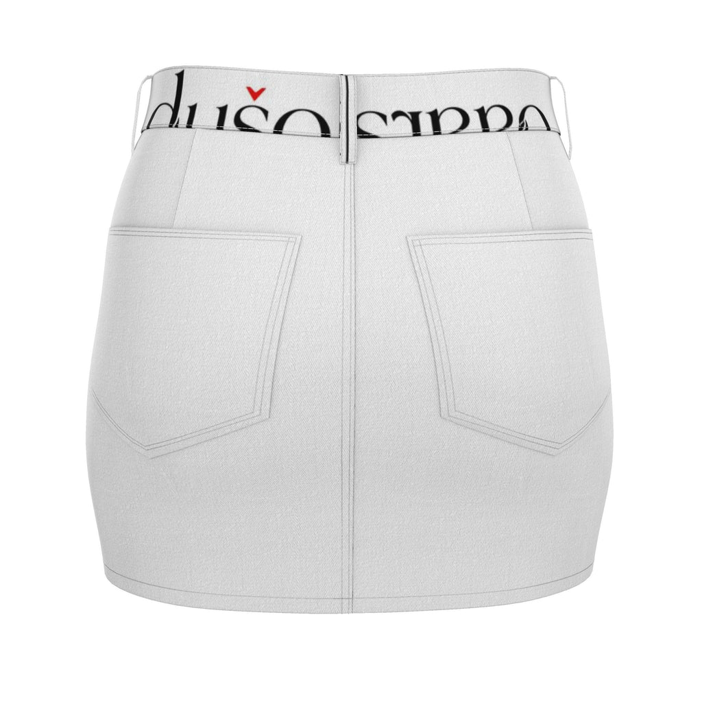 Ivory Absolute Revealed Signature Denim Mini Skirt