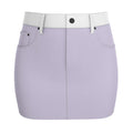 Paars Veil Denim Mini Skirt