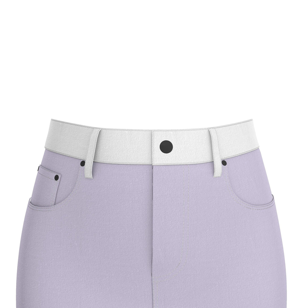 Paars Veil Denim Mini Skirt