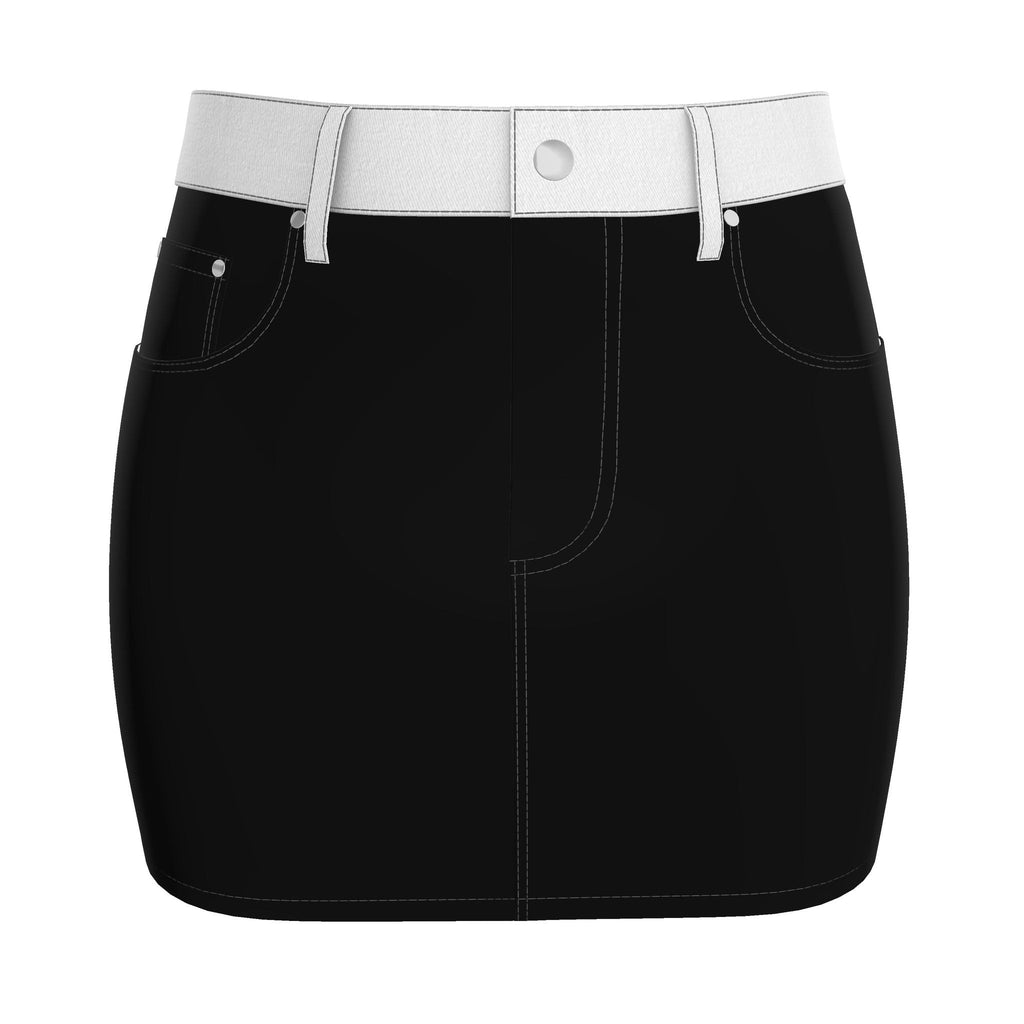 Noir Absolute Revealed Signature Denim Mini Skirt