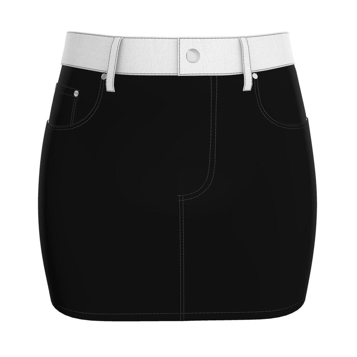 Noir Absolute Revealed Signature Denim Mini Skirt