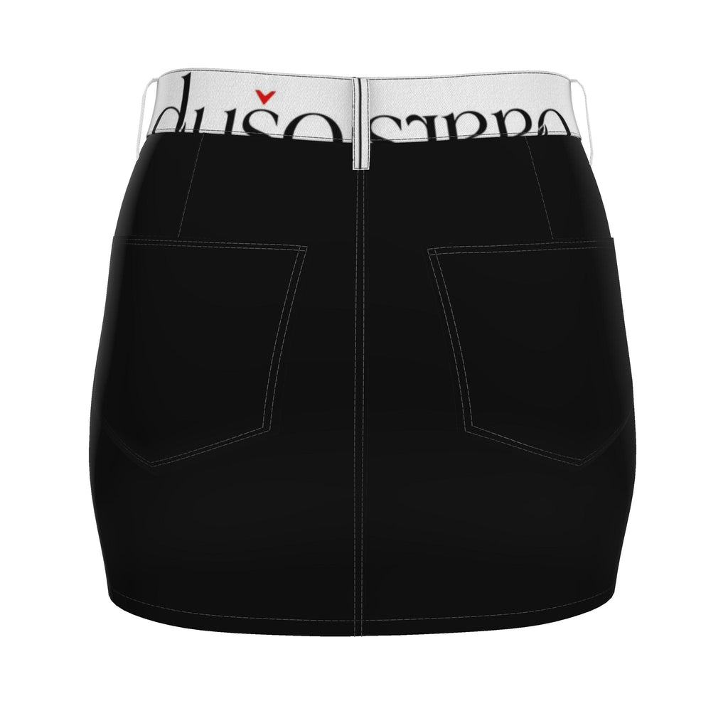 Noir Absolute Revealed Signature Denim Mini Skirt