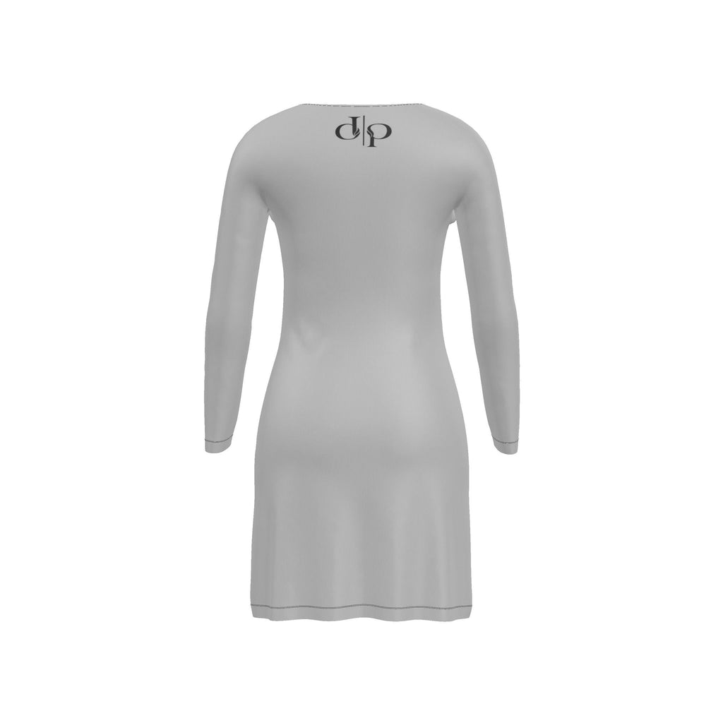 Silver Hush Waterfall Cardigan Dress