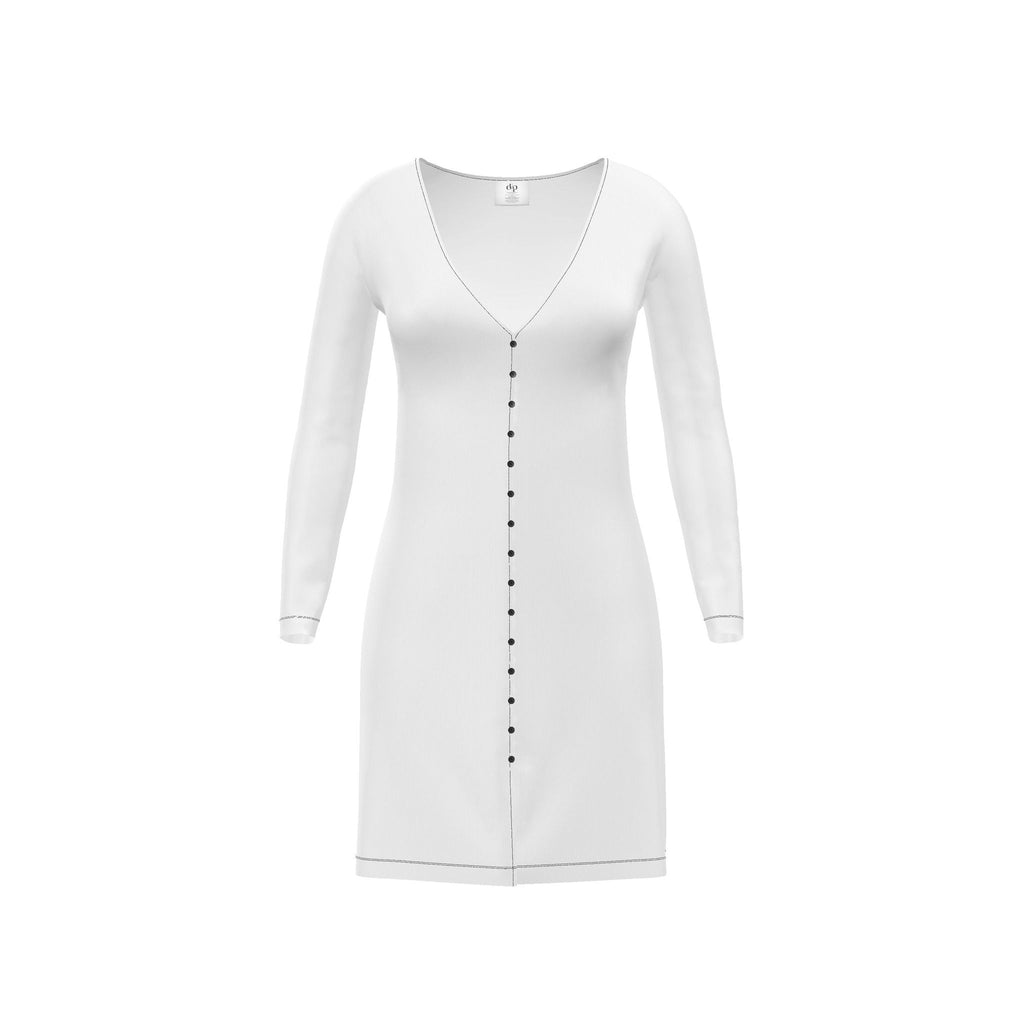 Ivory Absolute Waterfall Cardigan Dress