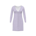 Paars Veil Knit Cardigan Dress