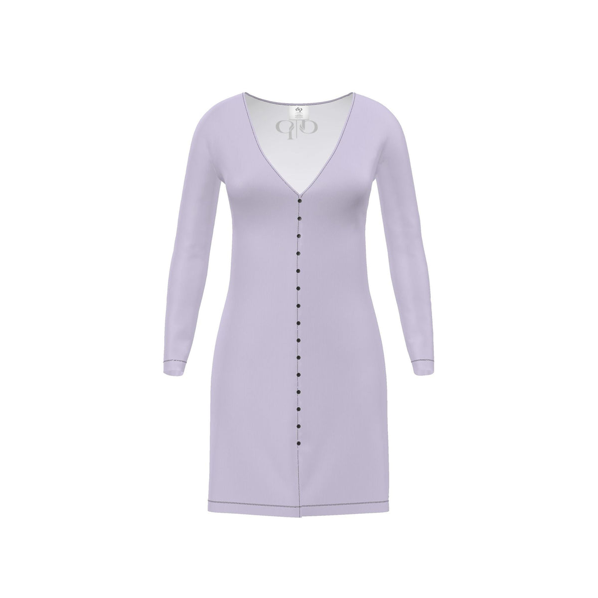 Paars Veil Knit Cardigan Dress