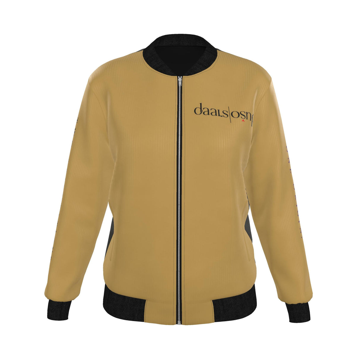 Desert Umber “The Flight of Origin” Reversible Silk Bomber Jacket