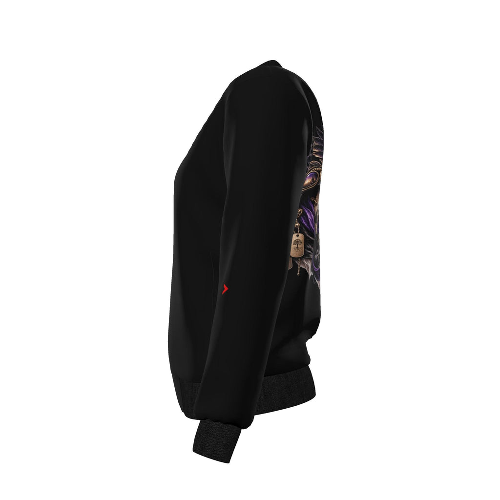 Desert Umber “The Flight of Origin” Reversible Silk Bomber Jacket