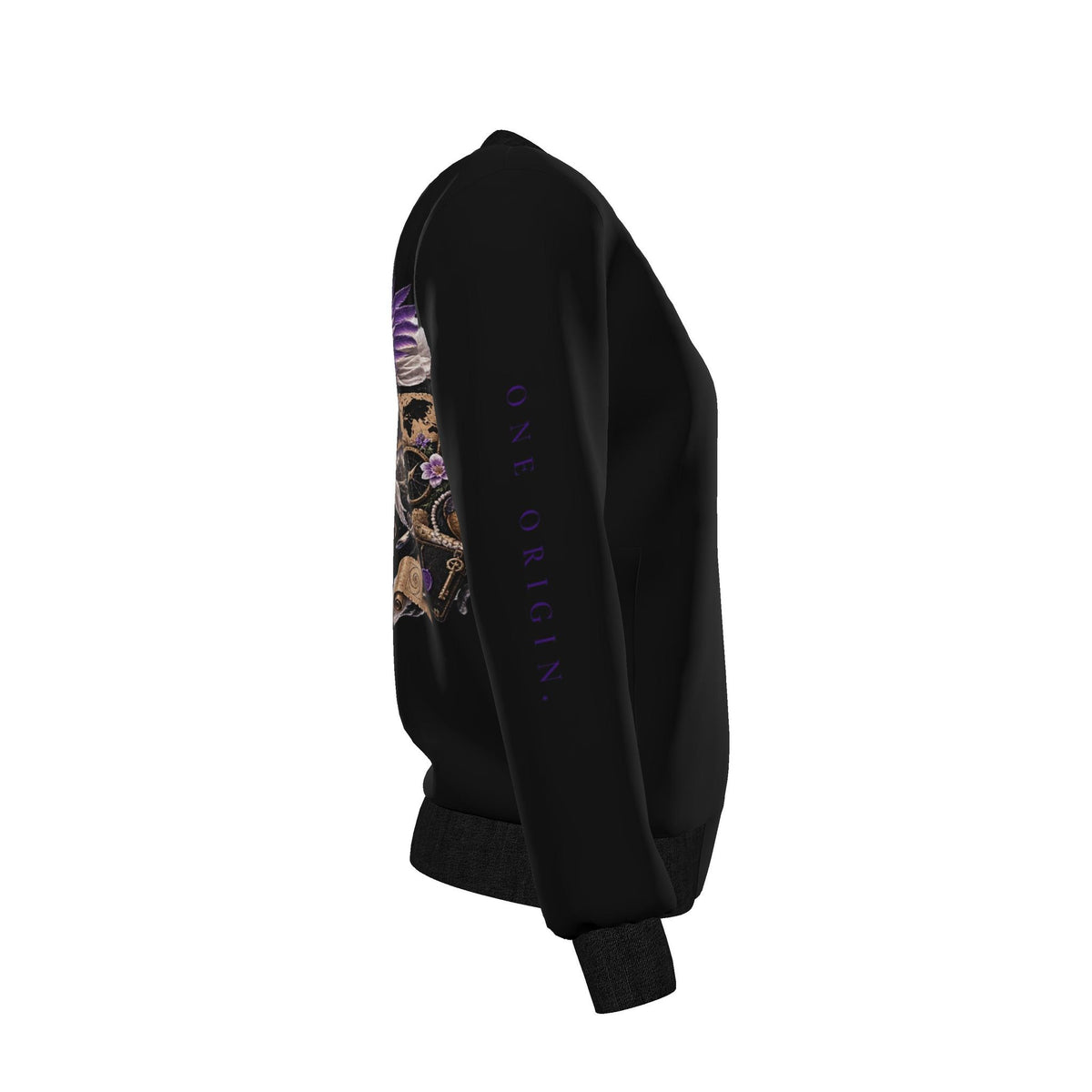Desert Umber “The Flight of Origin” Reversible Silk Bomber Jacket