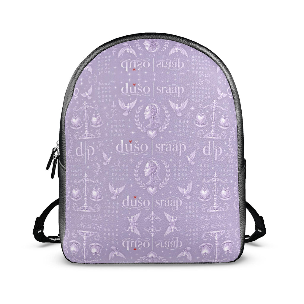 PAARS VIEL House Print Leather Backpack